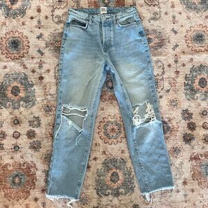 High rise slim straight jeans by BDG